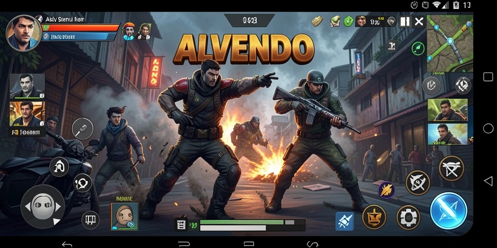 Tampilan gameplay ALVENDO yang seru dan penuh aksi.