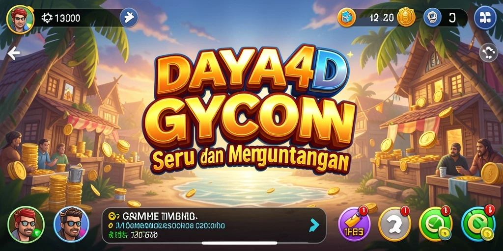 Tampilan gameplay <strong>DAYA4D</strong> dengan berbagai pilihan investasi.