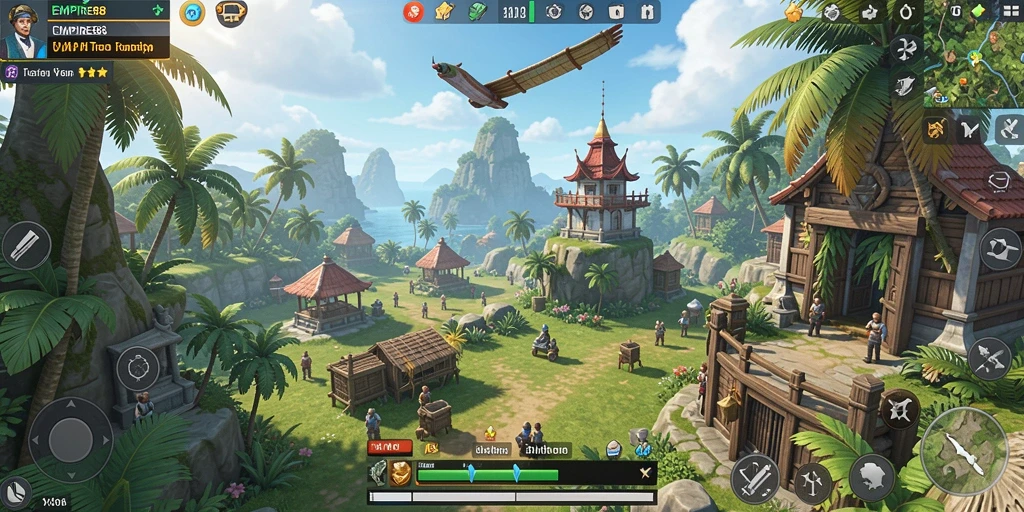Tampilan menakjubkan dari gameplay EMPIRE88 dalam dunia Open World.