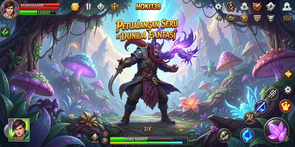 Tangkapan layar HOKI138 menampilkan aksi seru dalam petualangan di dunia fantasi.