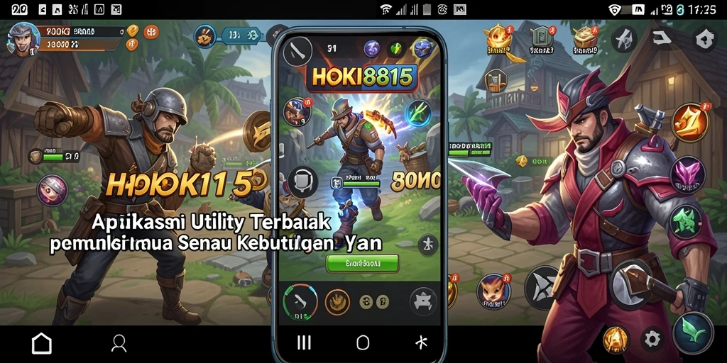 Tampilan utama HOKI8815 yang menampilkan fitur-fitur utilitas.