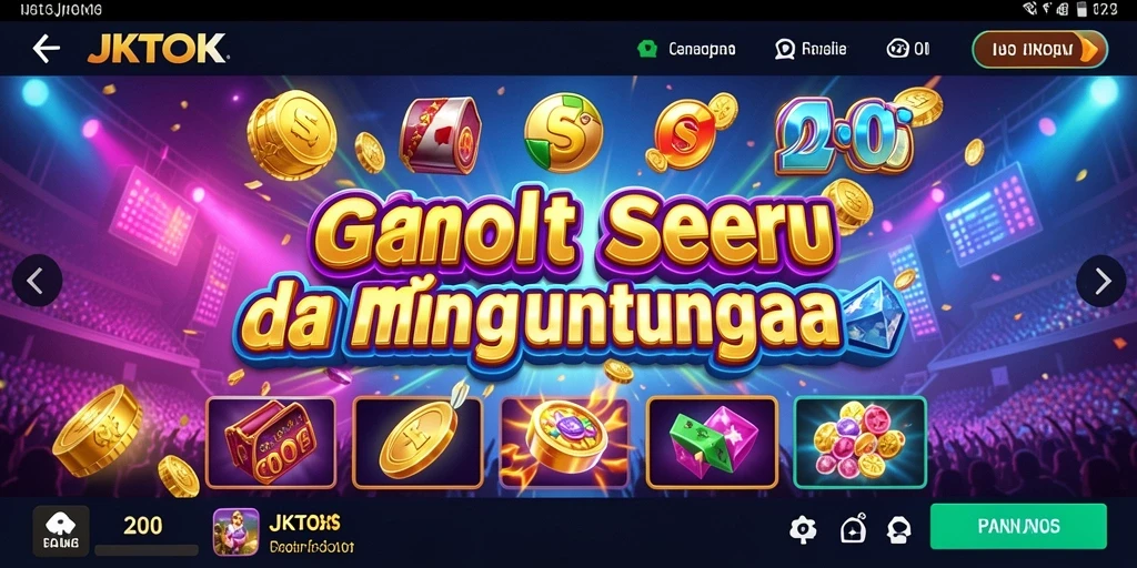 Screenshot JKTOK menampilkan gameplay Slot yang seru dan interaktif.