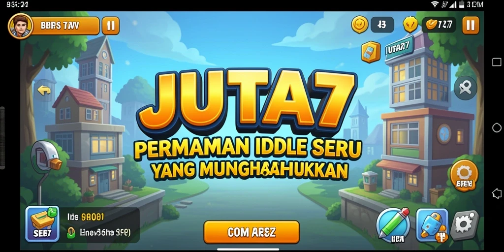 Tampilan gameplay <strong>JUTA7</strong> yang menarik dengan berbagai fitur Idle.