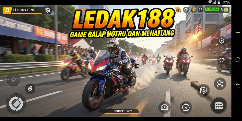 Gameplay seru dalam balap motor di LEDAK188 dengan grafis yang menakjubkan.