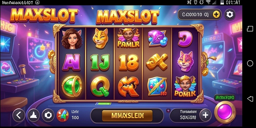 Tampilan menarik dari gameplay slot di MAXSLOT.