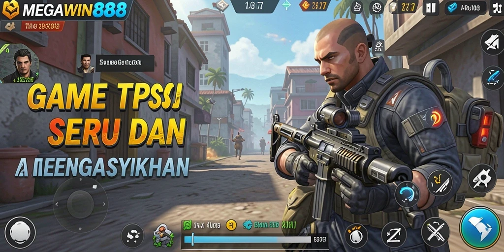 Tampilan gameplay TPS yang mendebarkan di MEGAWIN888.