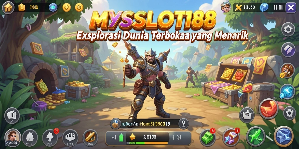 Screenshot MYSLOT188 menampilkan dunia terbuka yang menakjubkan untuk dieksplorasi.