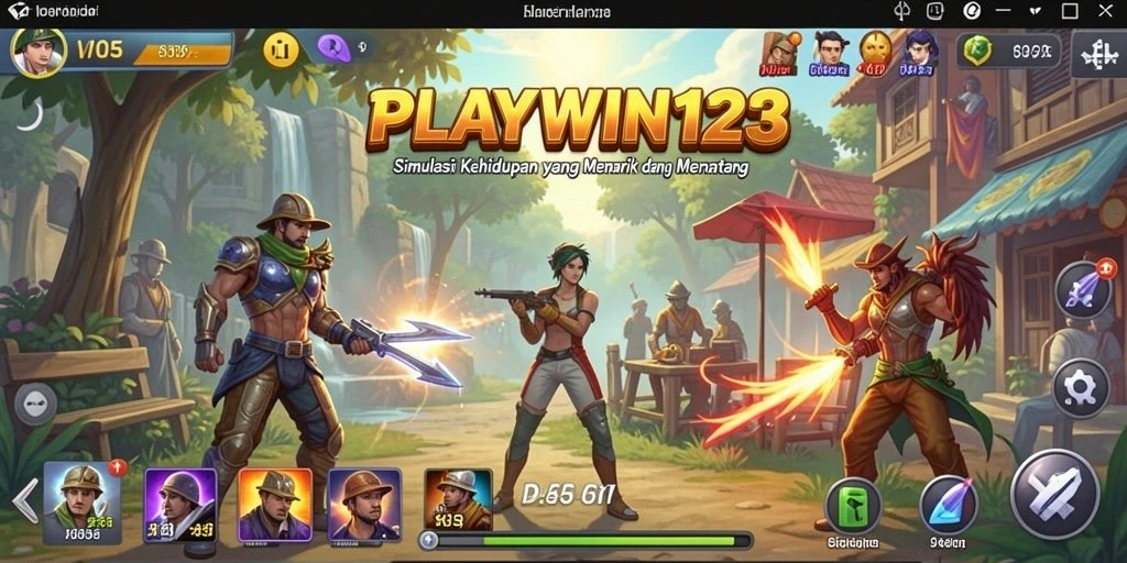 Tampilan menarik dari gameplay <strong>PLAYWIN123</strong> dengan karakter dan lingkungan yang kaya.