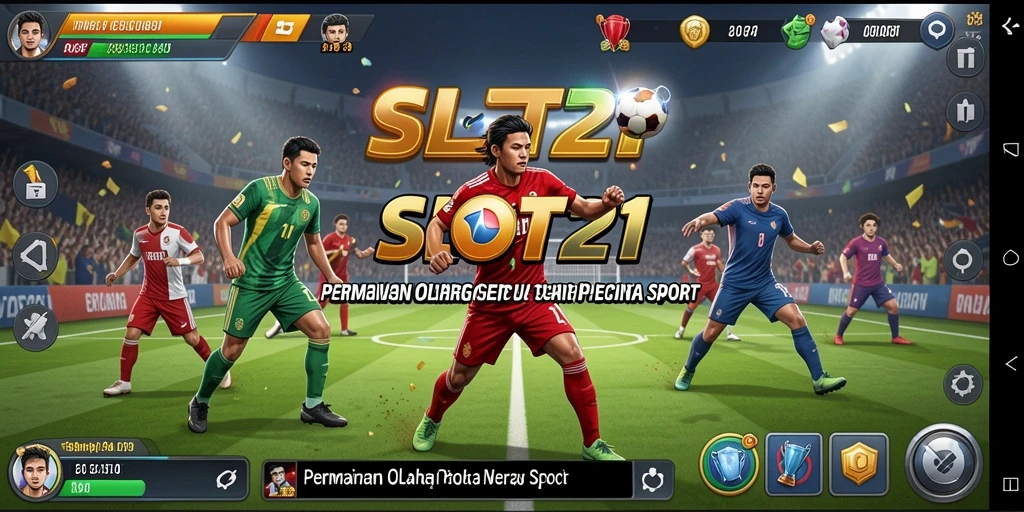 Tampilan gameplay SLOT21 dengan berbagai pilihan olahraga yang menarik.
