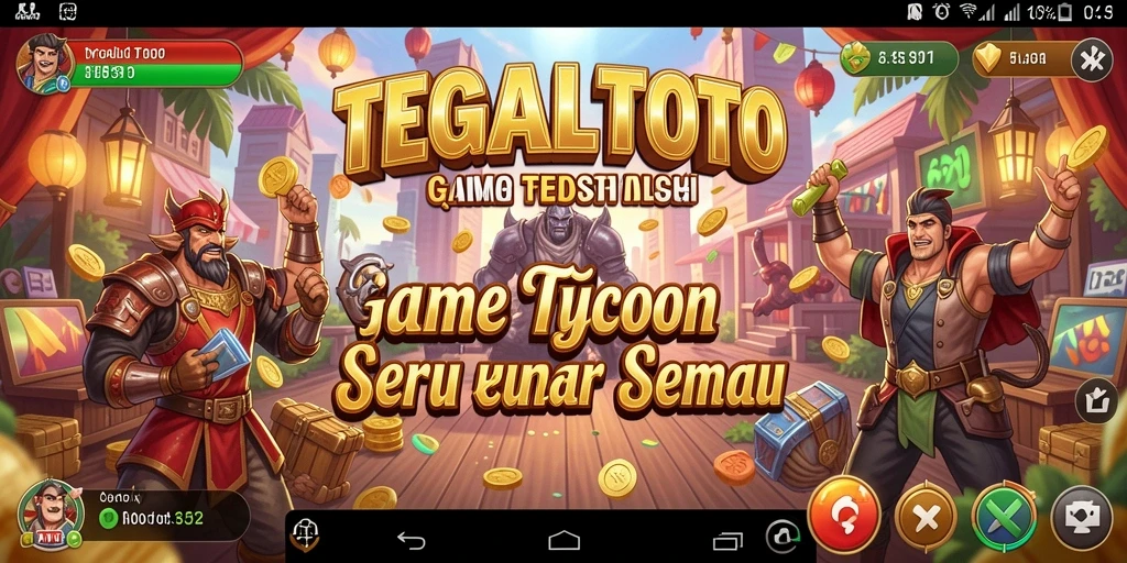 Tampilan seru gameplay TEGALTOTO dengan elemen Tycoon.