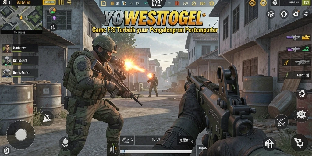 Gameplay YOWESTOGEL yang intens di arena pertempuran.